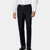 Clearance Anzughose Slim Leg straight Hosen