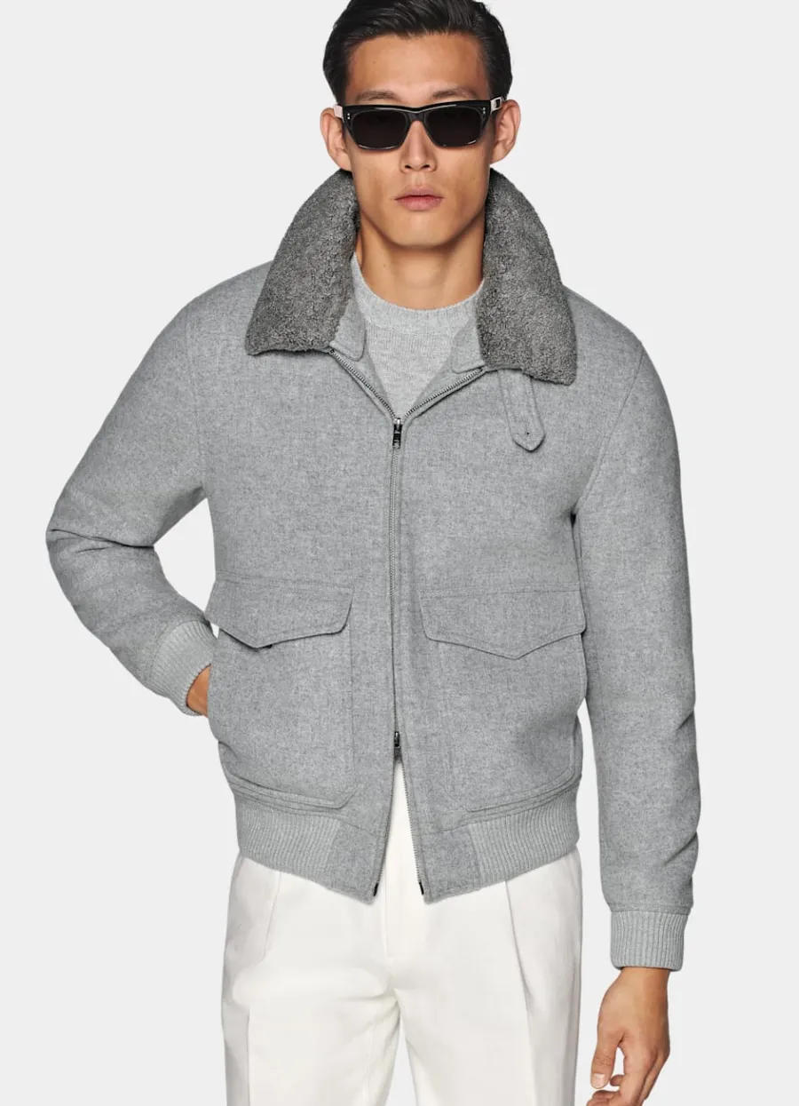 Best Sale Bomberjacke hellgrau Bomberjacken