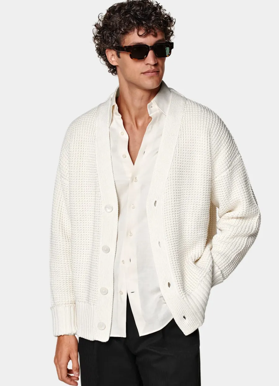 Clearance Cardigan oversized off-white Crochet Cardigans