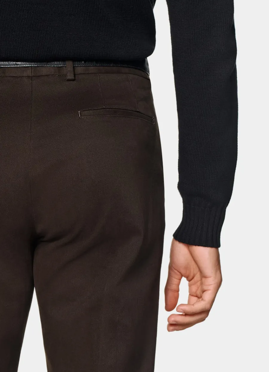 chino_dunkebraun_slim_leg_straight_3.webp Online Chino dunkebraun Slim Leg straight Chino Hosen | Hosen