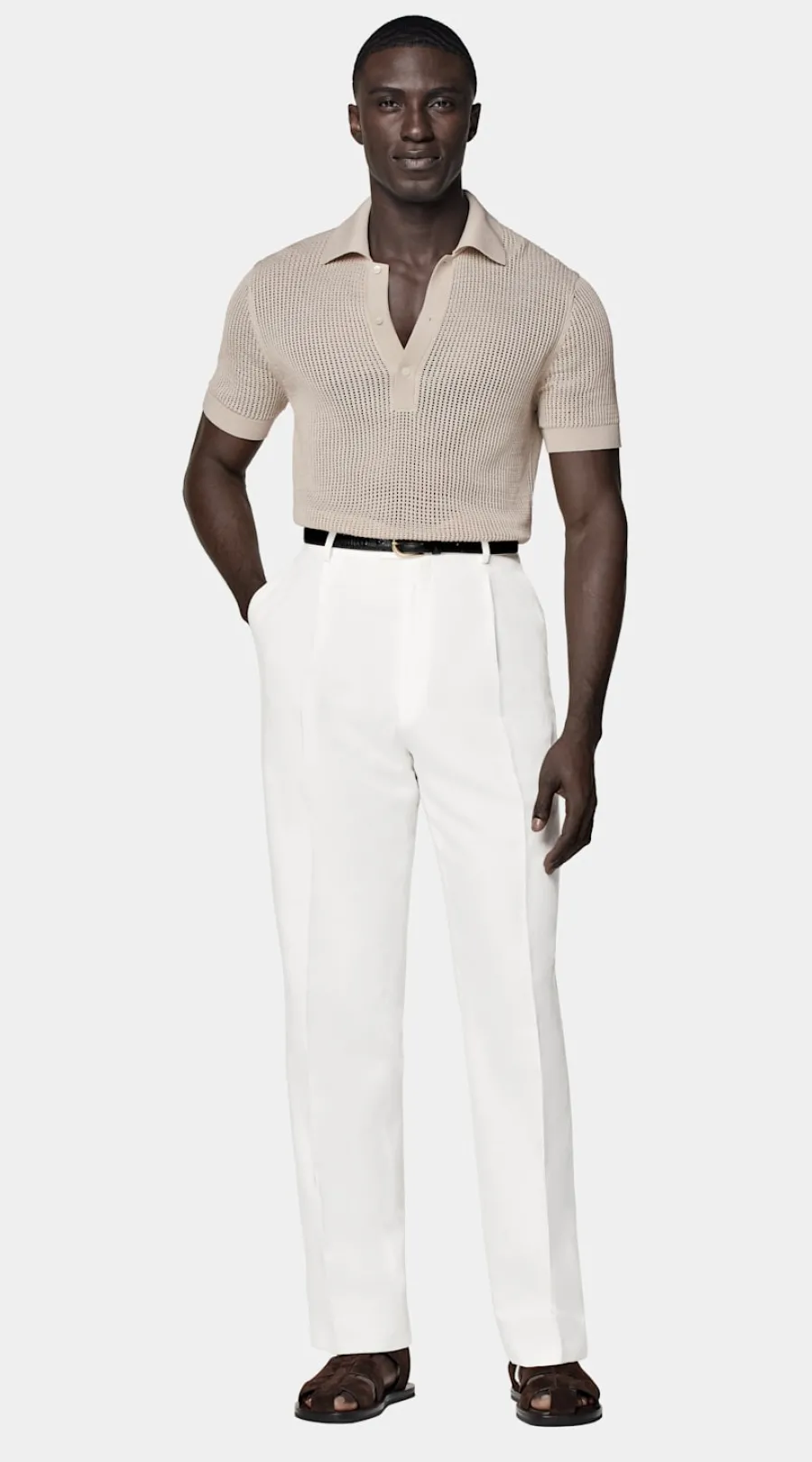 Fashion Crochet-Poloshirt sand Poloshirts | Poloshirts