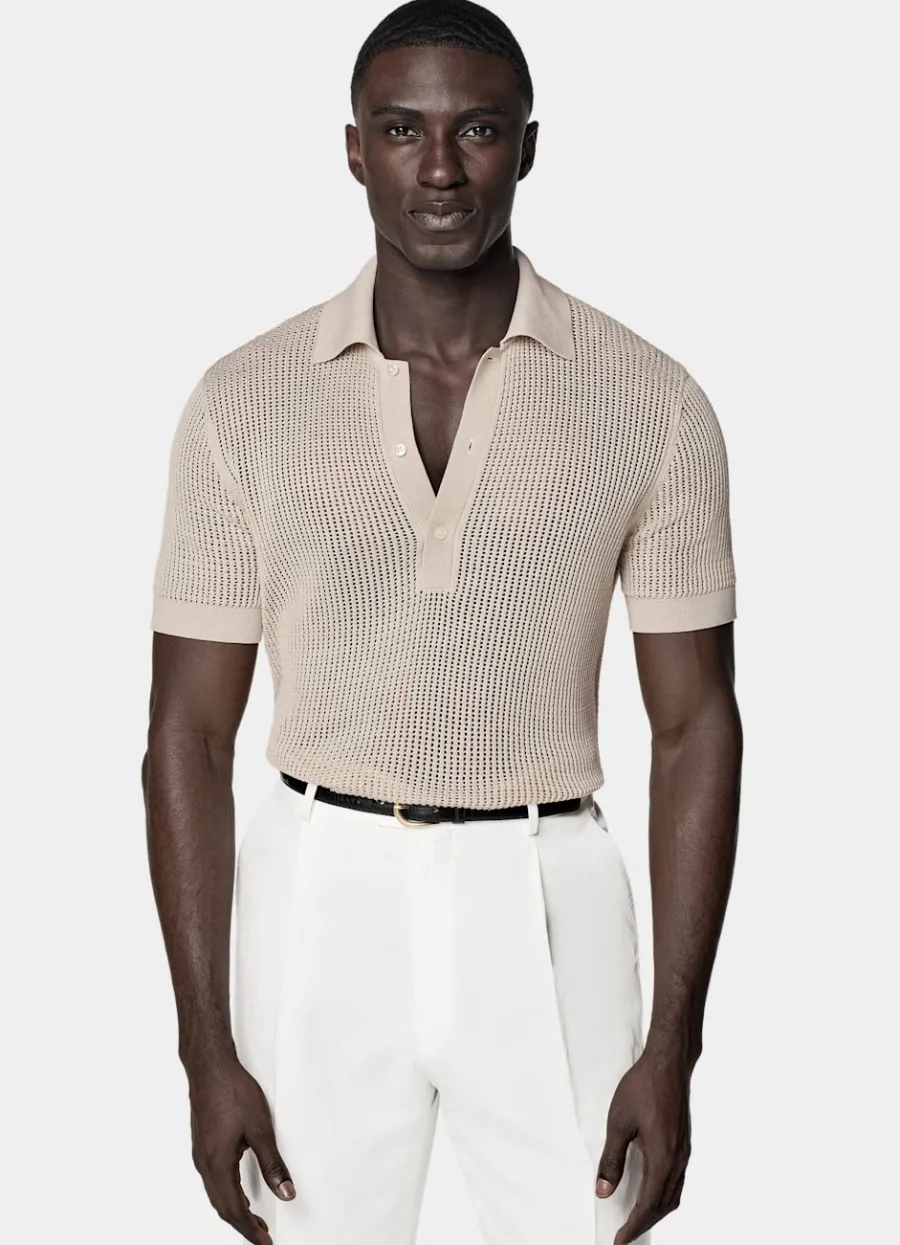 Fashion Crochet-Poloshirt sand Poloshirts | Poloshirts