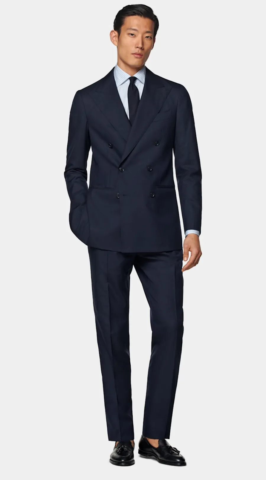 Outlet Custom Made Maßanzug in Navy Maßanzüge