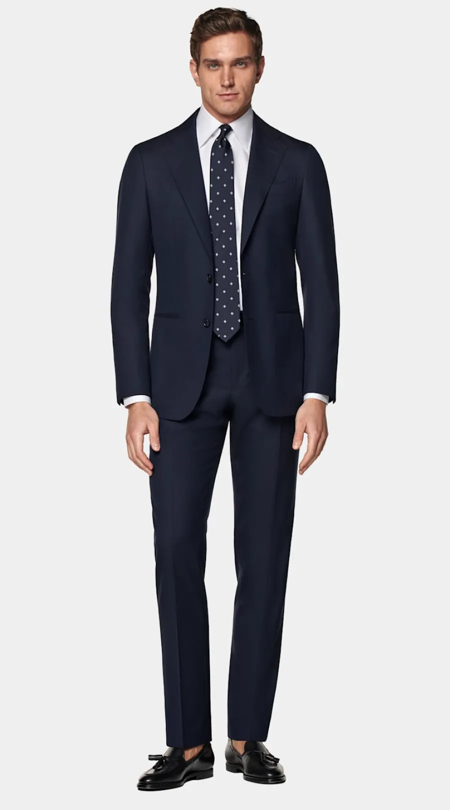Store Custom Made Maßanzug in Navy Maßanzüge
