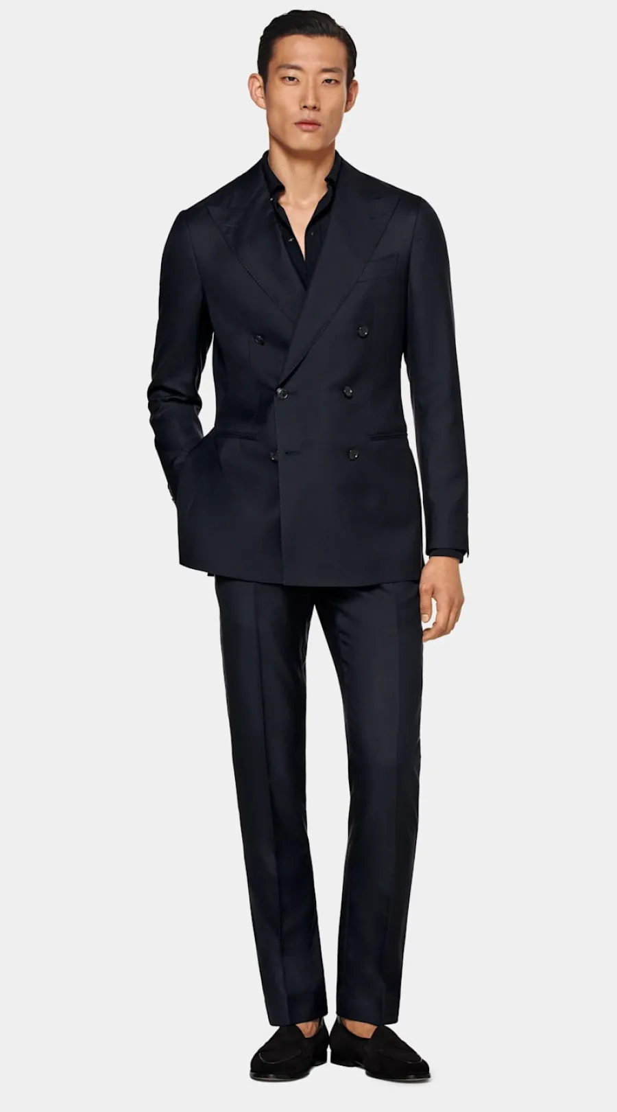 Outlet Custom Made Maßanzug in Navy Maßanzüge