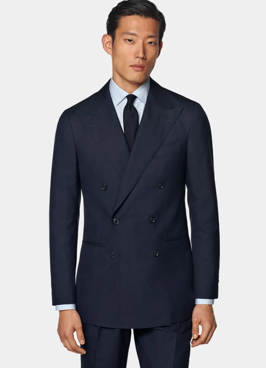 Outlet Custom Made Maßanzug in Navy Maßanzüge