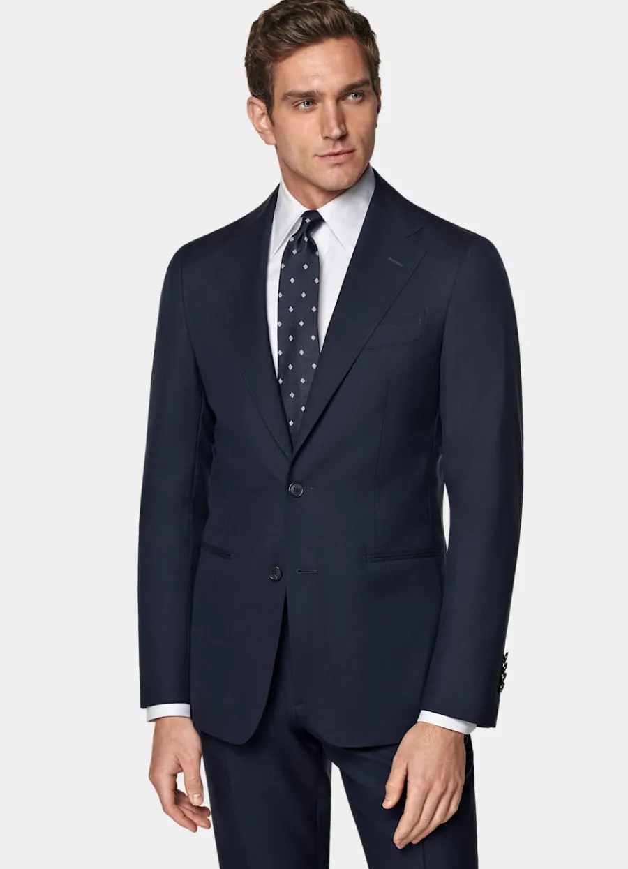 Store Custom Made Maßanzug in Navy Maßanzüge