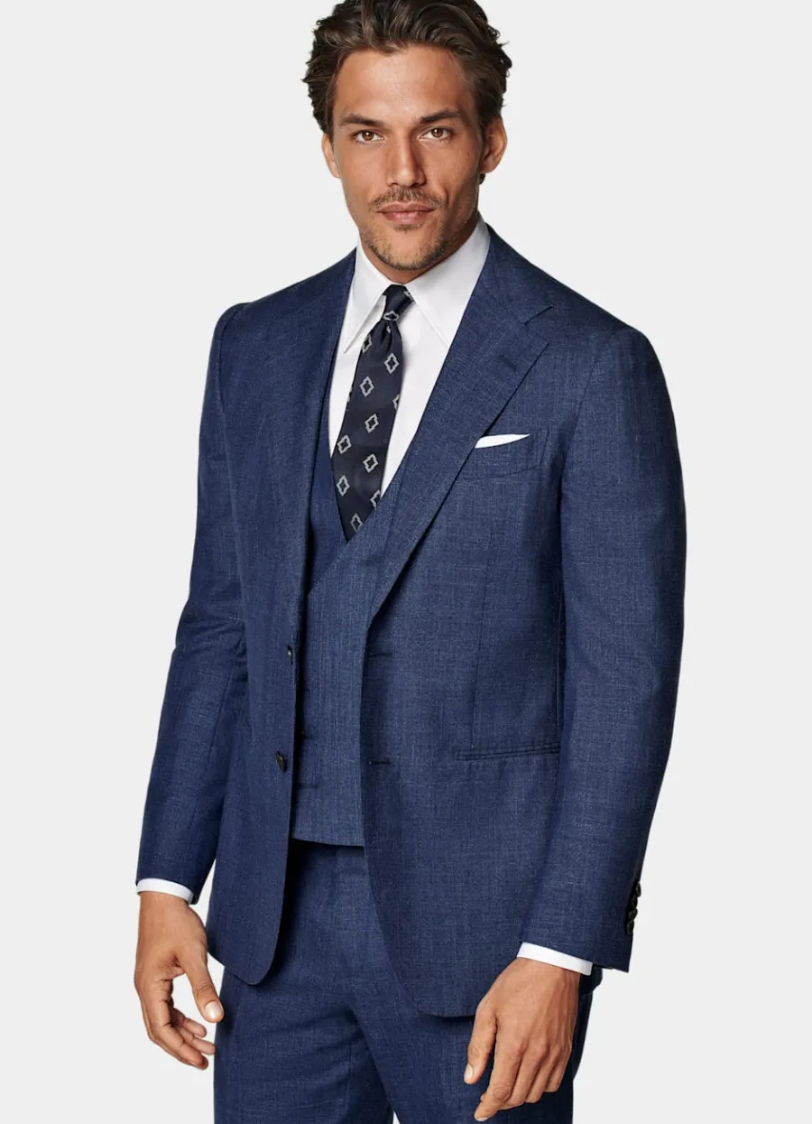 Store Custom Made Maßanzug mittelblau Maßanzüge