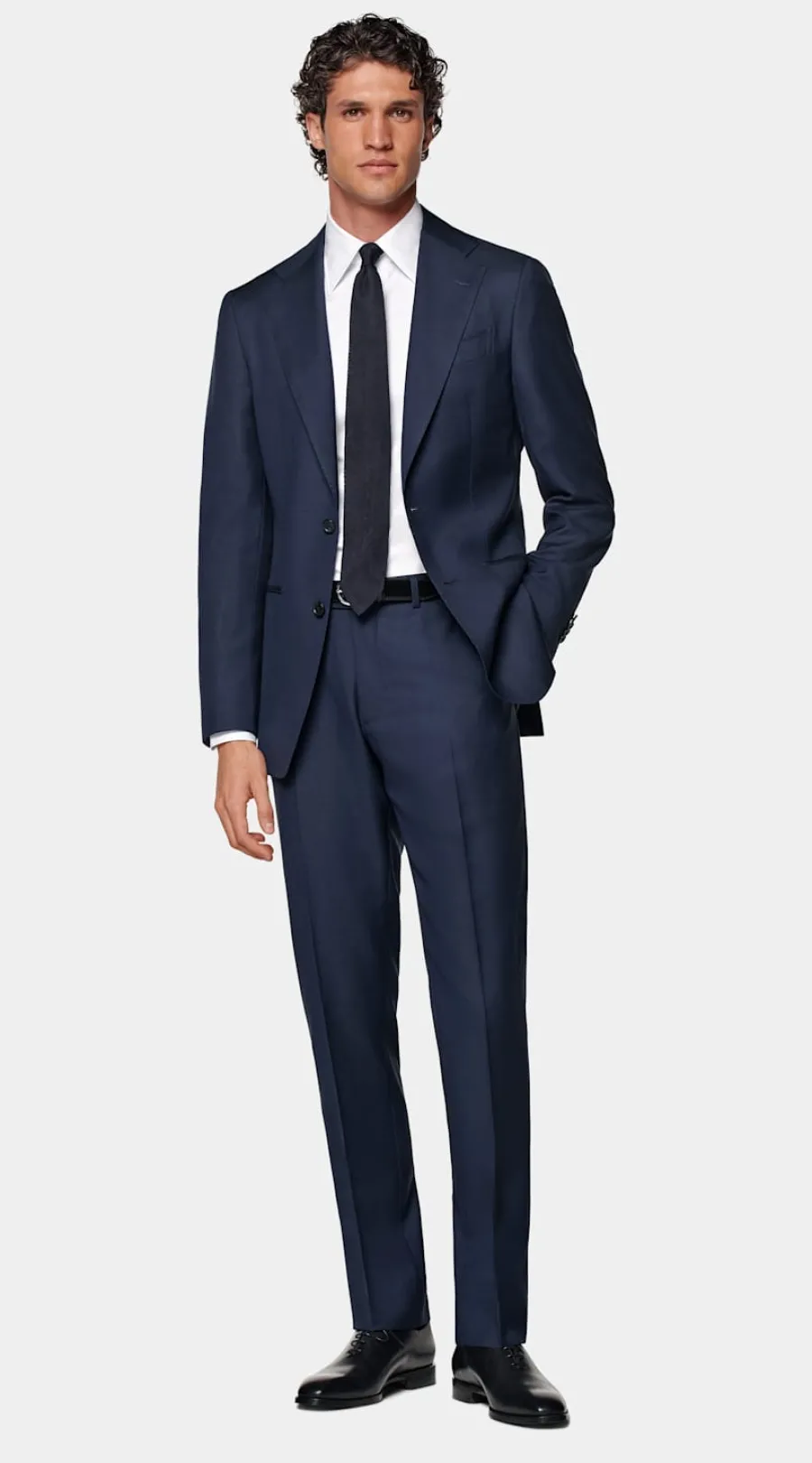Hot Custom Made Maßanzug mittelblau kariert Maßanzüge