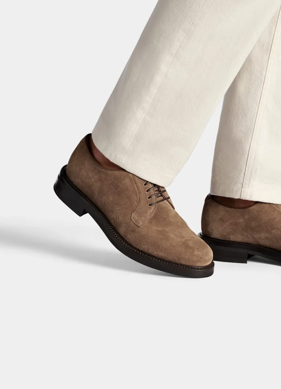 Sale Derby hellbraun Schnürschuhe & Monk Schuhe