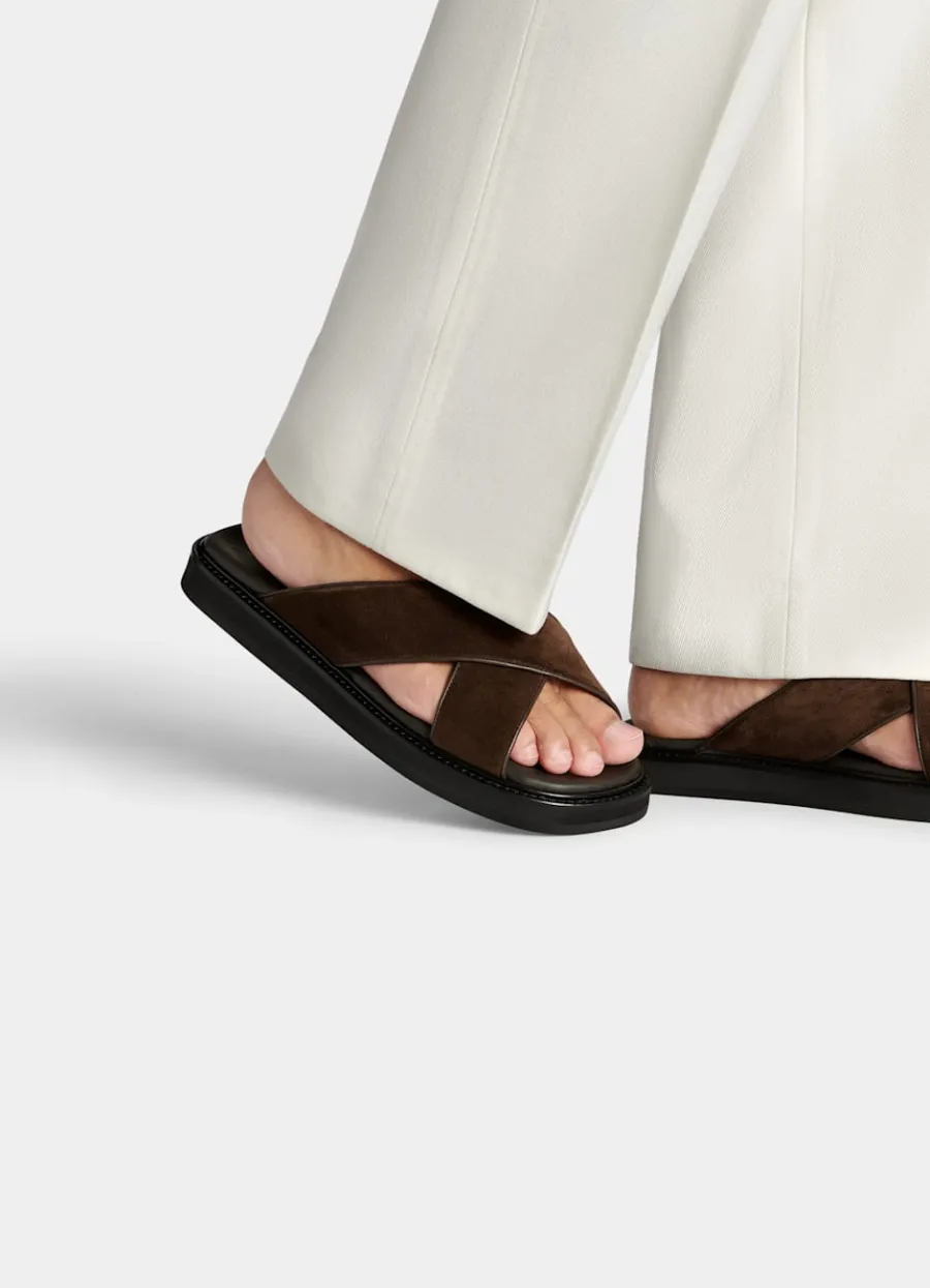 Hot Dunkelbrauner Slipper Loafers & Slipper