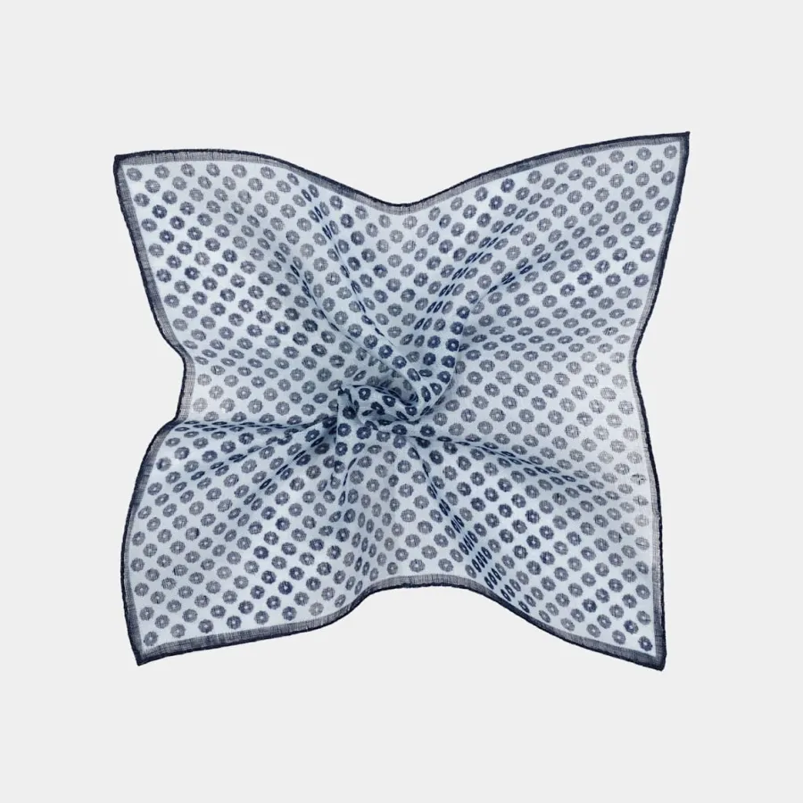 Shop Einstecktuch hellblau Grafik-Muster Einstecktücher