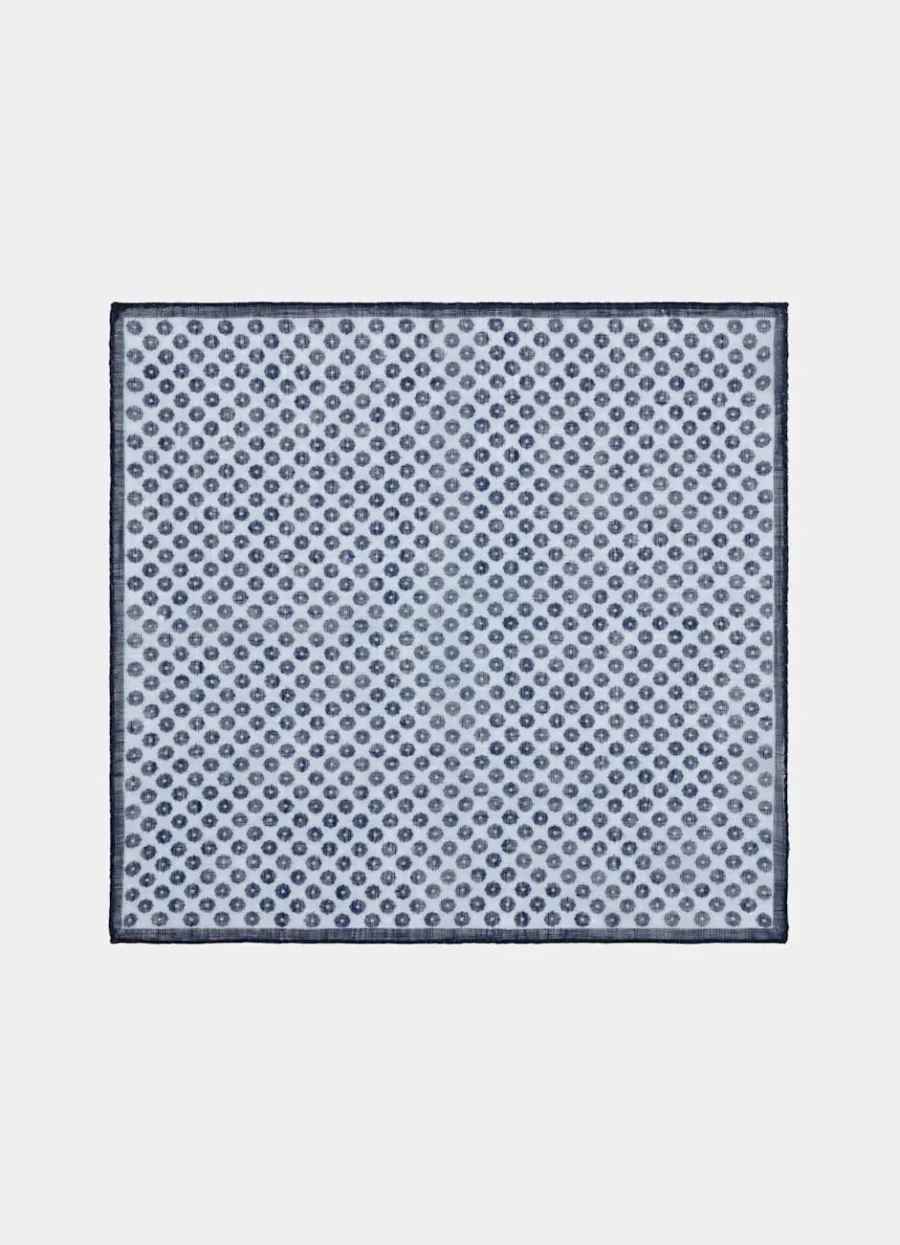 Shop Einstecktuch hellblau Grafik-Muster Einstecktücher