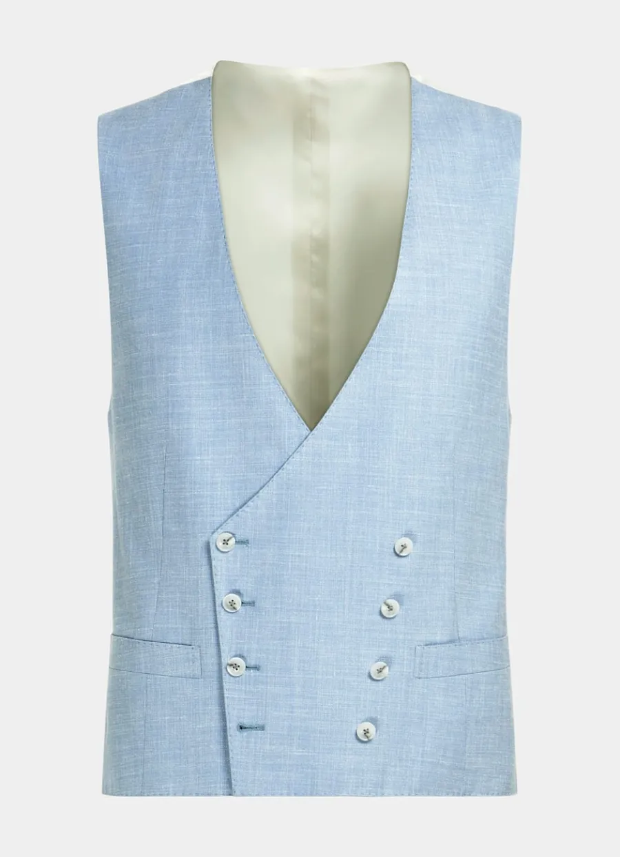 havana_anzug_dreiteilg_hellblau_tailored_fit_10.webp Best Sale Havana Anzug dreiteilg hellblau Tailored Fit Formelle Hochzeit | Hochzeitsanzüge