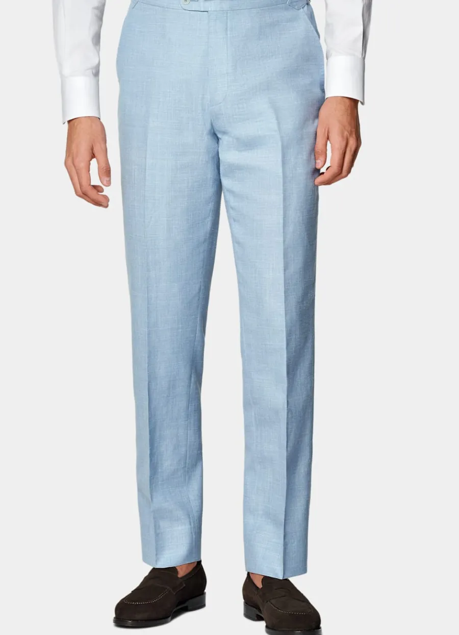 havana_anzug_dreiteilg_hellblau_tailored_fit_5.webp Best Sale Havana Anzug dreiteilg hellblau Tailored Fit Formelle Hochzeit | Hochzeitsanzüge