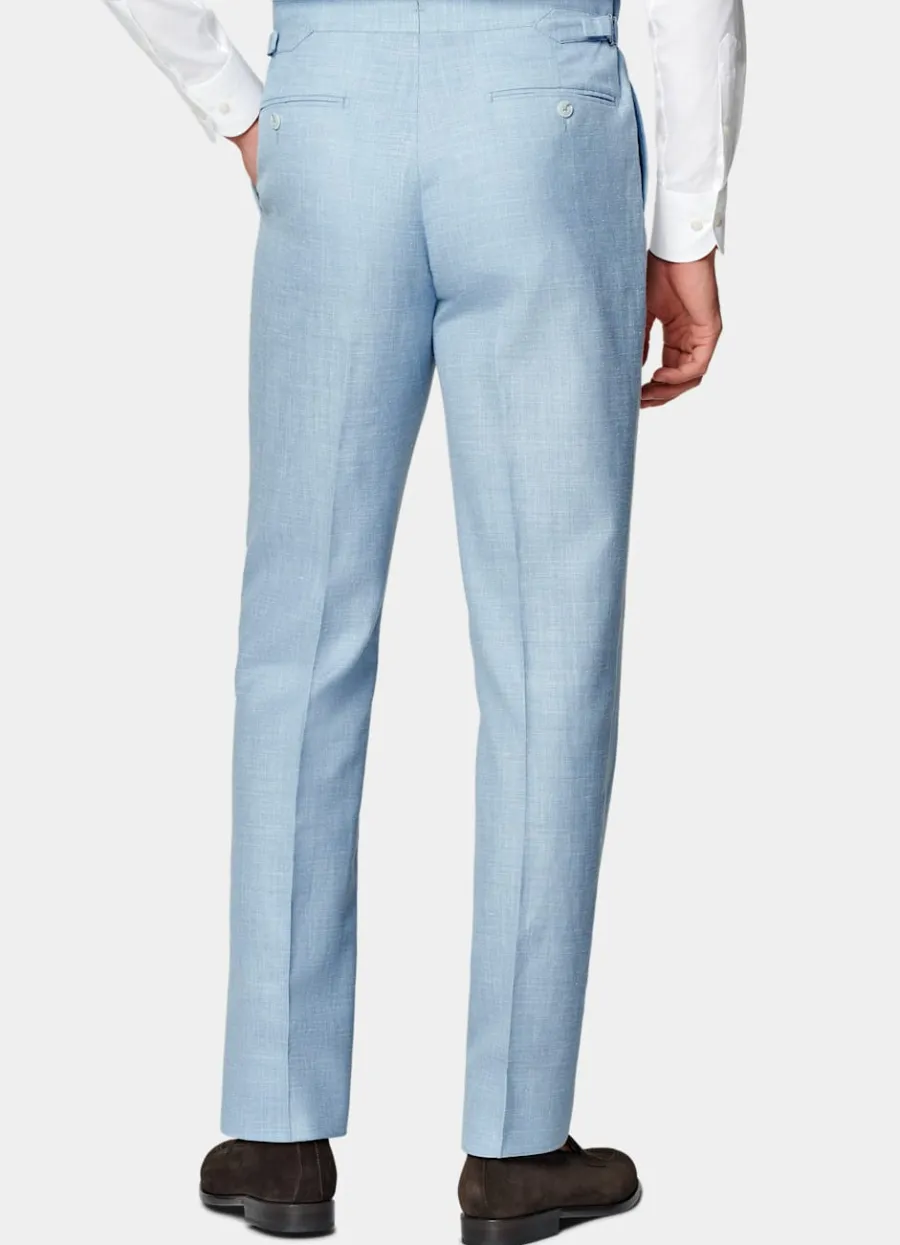 havana_anzug_dreiteilg_hellblau_tailored_fit_7.webp Best Sale Havana Anzug dreiteilg hellblau Tailored Fit Formelle Hochzeit | Hochzeitsanzüge