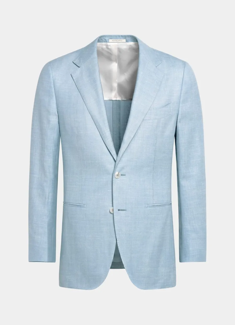 havana_anzug_dreiteilg_hellblau_tailored_fit_9.webp Best Sale Havana Anzug dreiteilg hellblau Tailored Fit Formelle Hochzeit | Hochzeitsanzüge