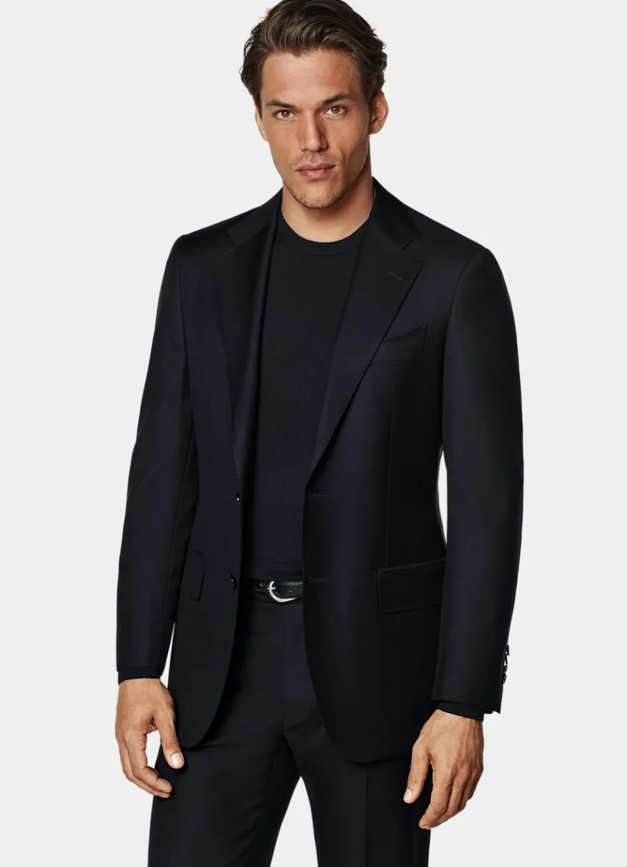 Discount Havana Anzug dreiteilig navy Tailored Fit Klassische Anzüge