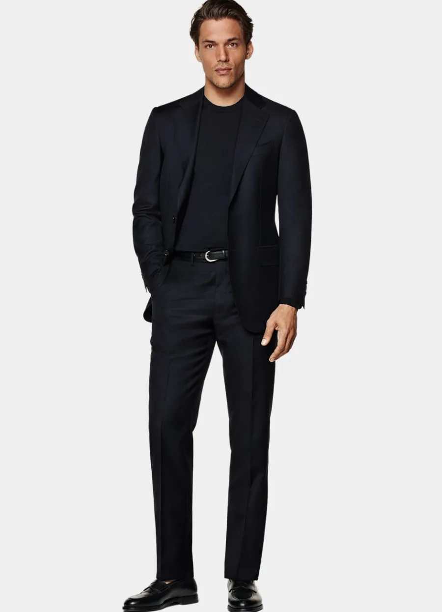 havana_anzug_dreiteilig_navy_tailored_fit_3.webp Discount Havana Anzug dreiteilig navy Tailored Fit Klassische Anzüge