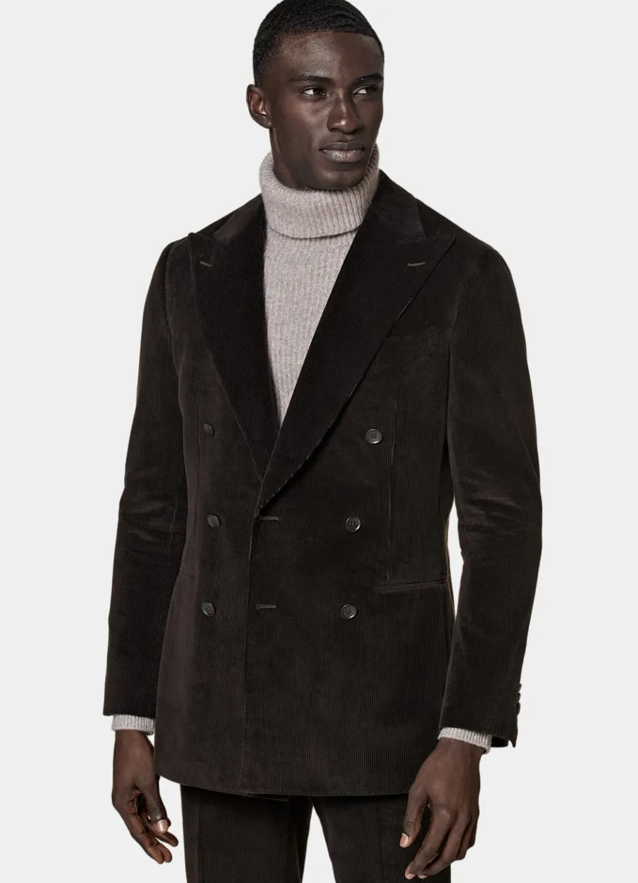 Shop Havana Anzug dunkelbraun Tailored Fit Moderne Anzüge