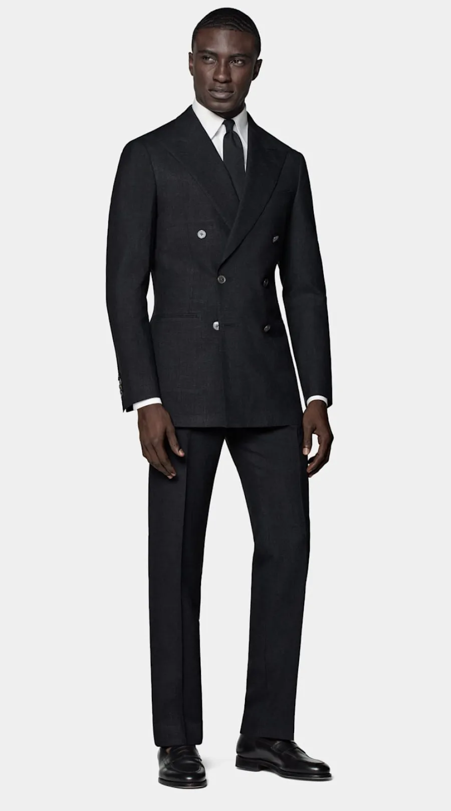 Fashion Havana Anzug dunkelgrau Tailored Fit Moderne Anzüge