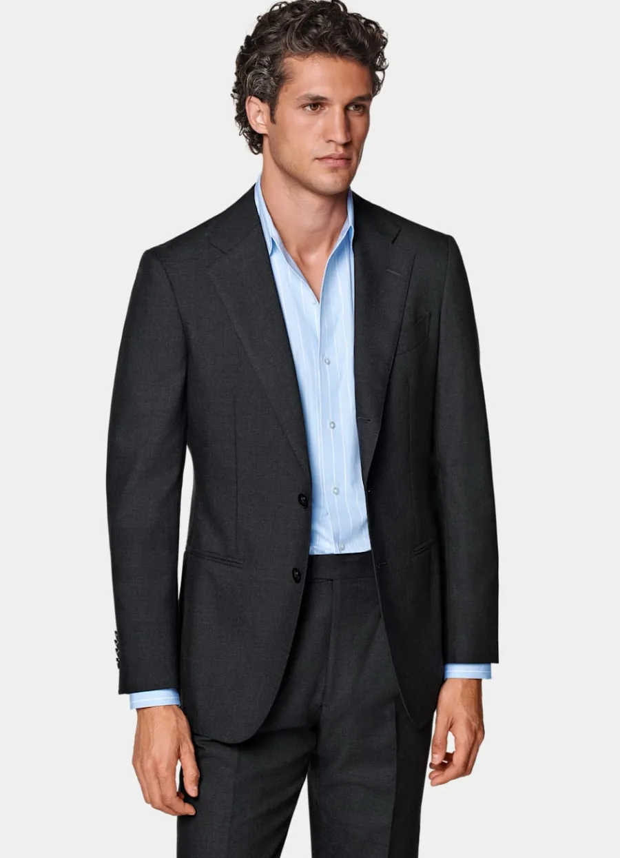 Clearance Havana Anzug dunkelgrau Tailored Fit Klassische Anzüge