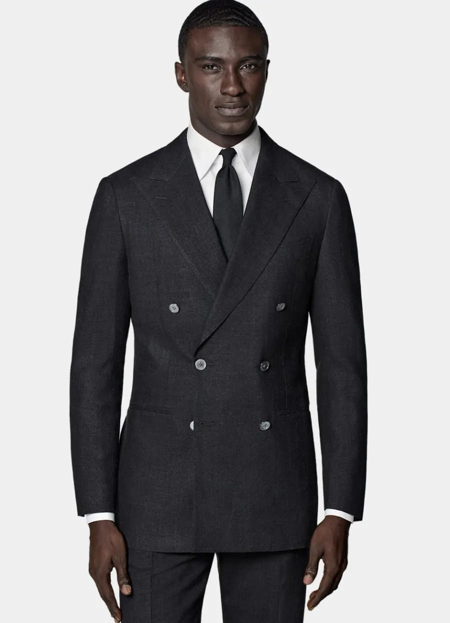 Fashion Havana Anzug dunkelgrau Tailored Fit Moderne Anzüge
