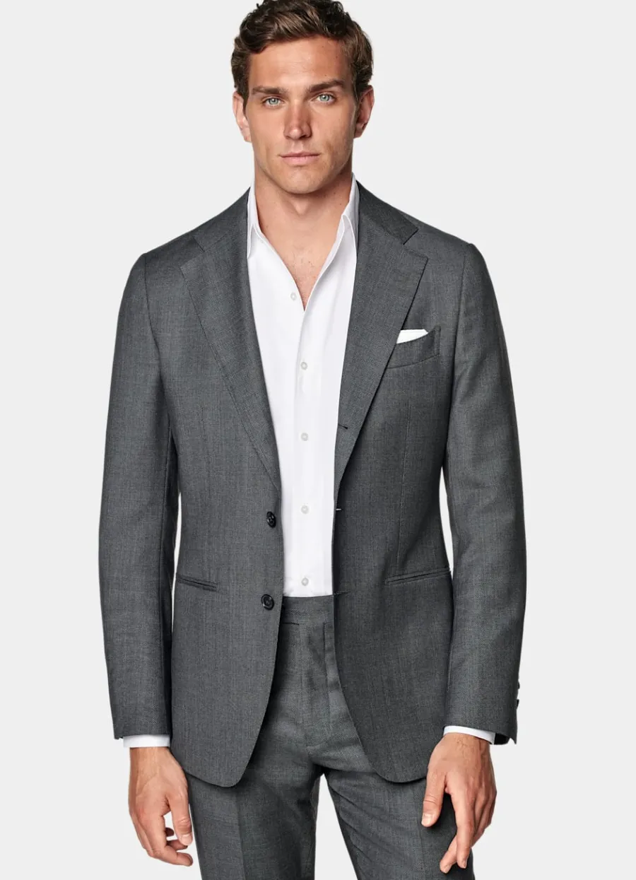 Store Havana Anzug dunkelgrau Tailored Fit Cocktail-Hochzeit | Hochzeitsanzüge