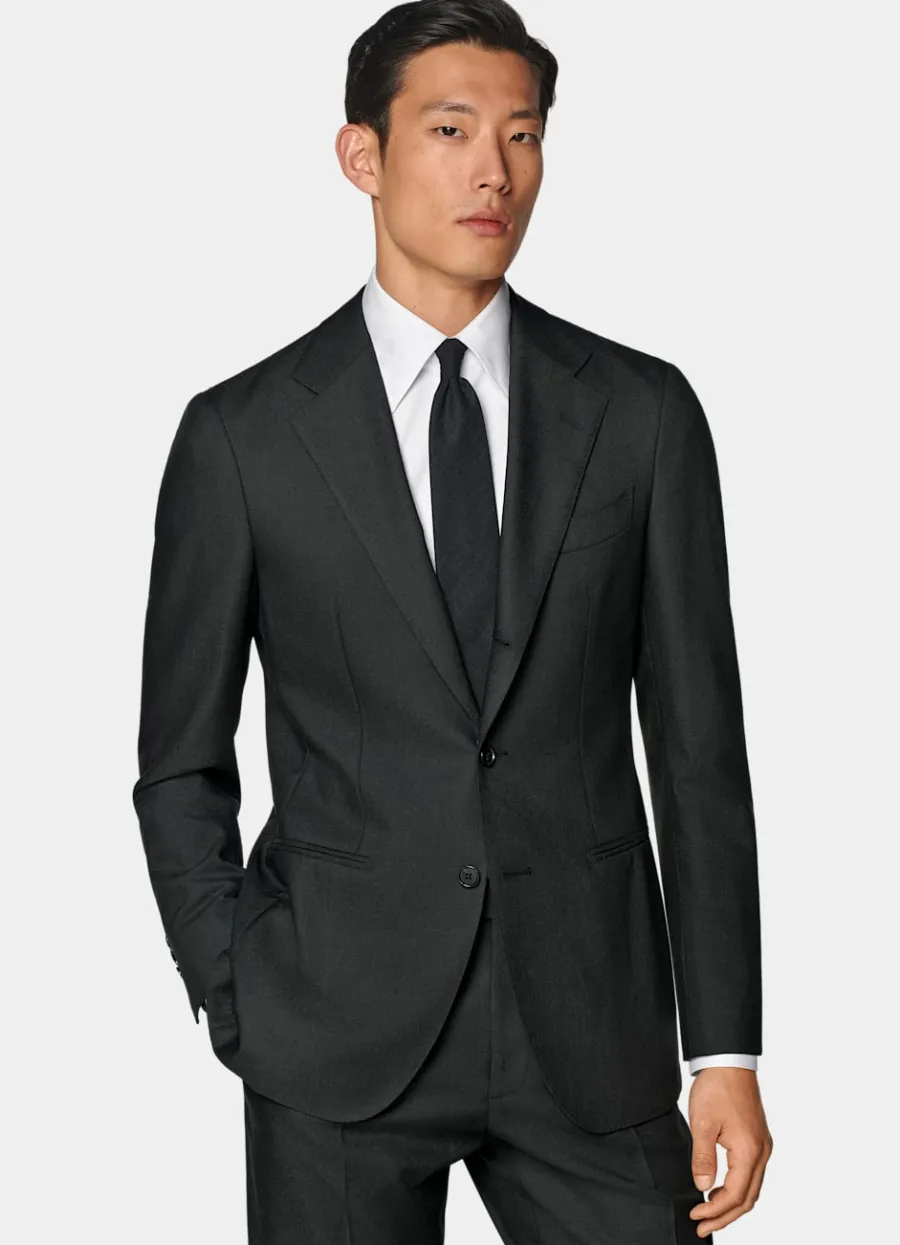 Best Havana Anzug dunkelgrün Tailored Fit Klassische Anzüge