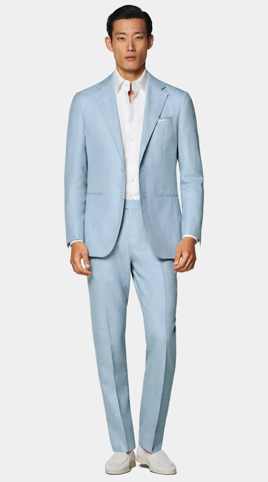 Best Sale Havana Anzug hellblau Tailored Fit Cocktail-Hochzeit | Hochzeitsanzüge