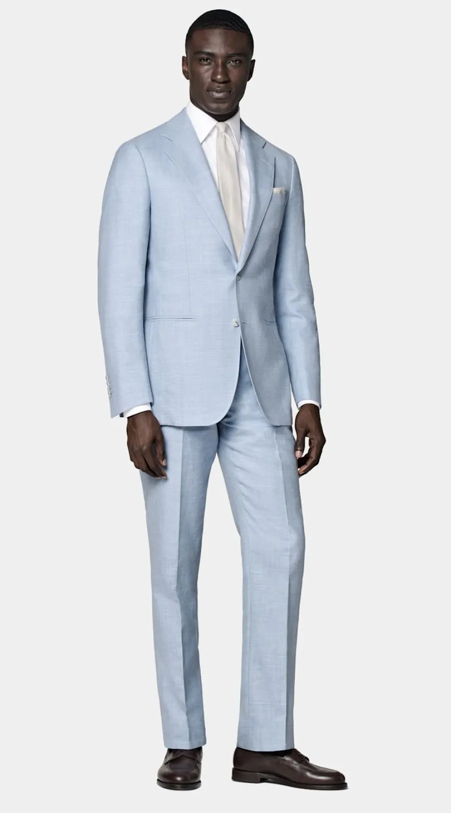Sale Havana Anzug hellblau Tailored Fit Moderne Anzüge