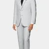 Discount Havana Anzug hellgrau Tailored Fit Formelle Hochzeit | Hochzeitsanzüge