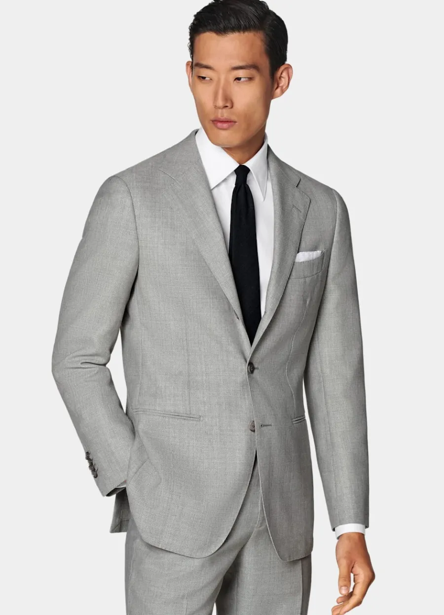 Cheap Havana Anzug hellgrau Tailored Fit Klassische Anzüge