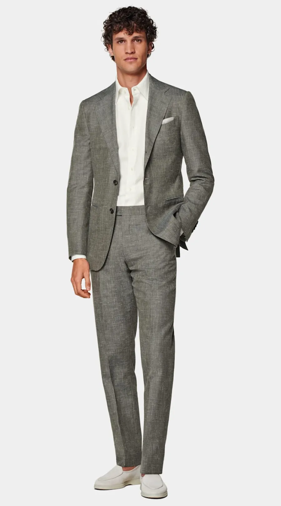 Fashion Havana Anzug hellgrün Tailored Fit Cocktail-Hochzeit