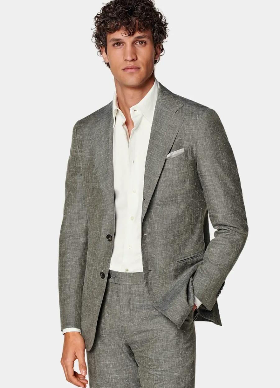 Fashion Havana Anzug hellgrün Tailored Fit Cocktail-Hochzeit