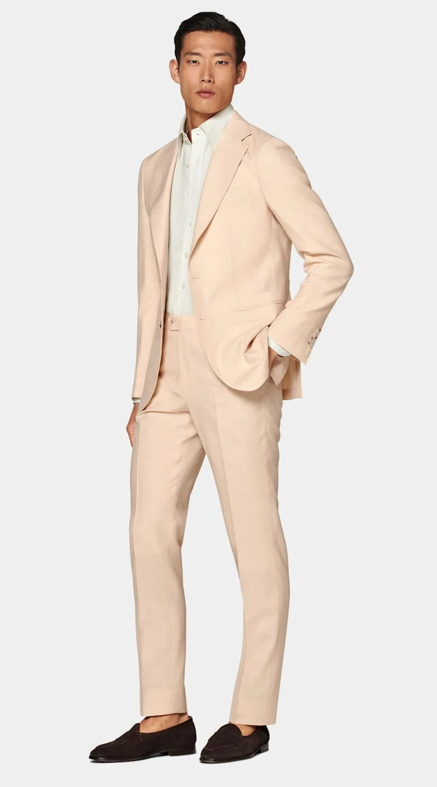 Shop Havana Anzug hellpink Tailored Fit Cocktail-Hochzeit | Moderne Anzüge