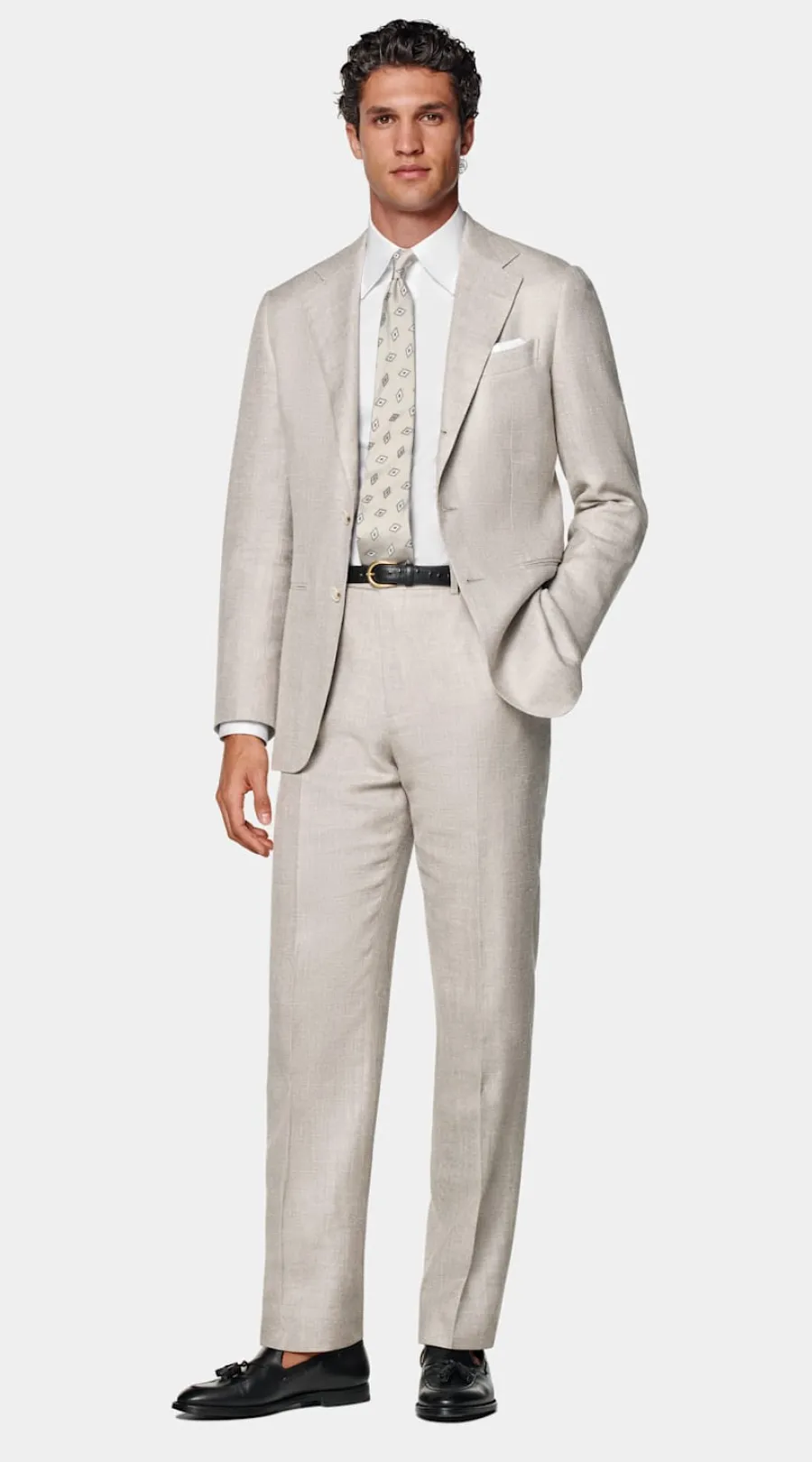 Fashion Havana Anzug helltaupe Tailored Fit Klassische Anzüge