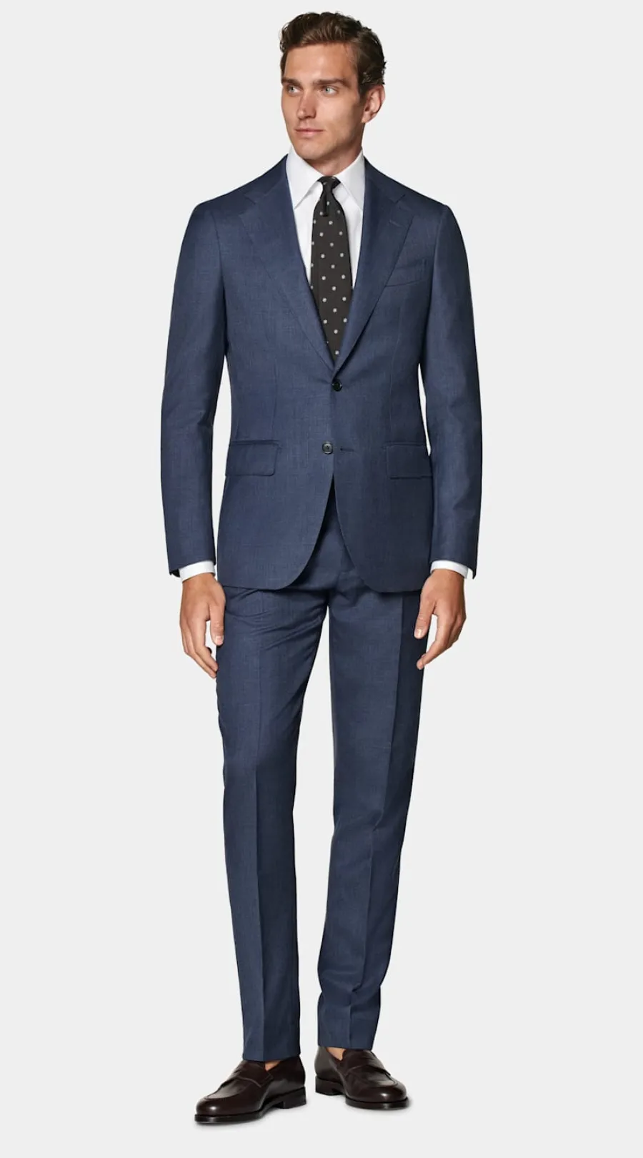 Clearance Havana Anzug mittelblau Tailored Fit Klassische Anzüge