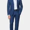 Shop Havana Anzug mittelblau Tailored Fit Cocktail-Hochzeit | Hochzeitsanzüge