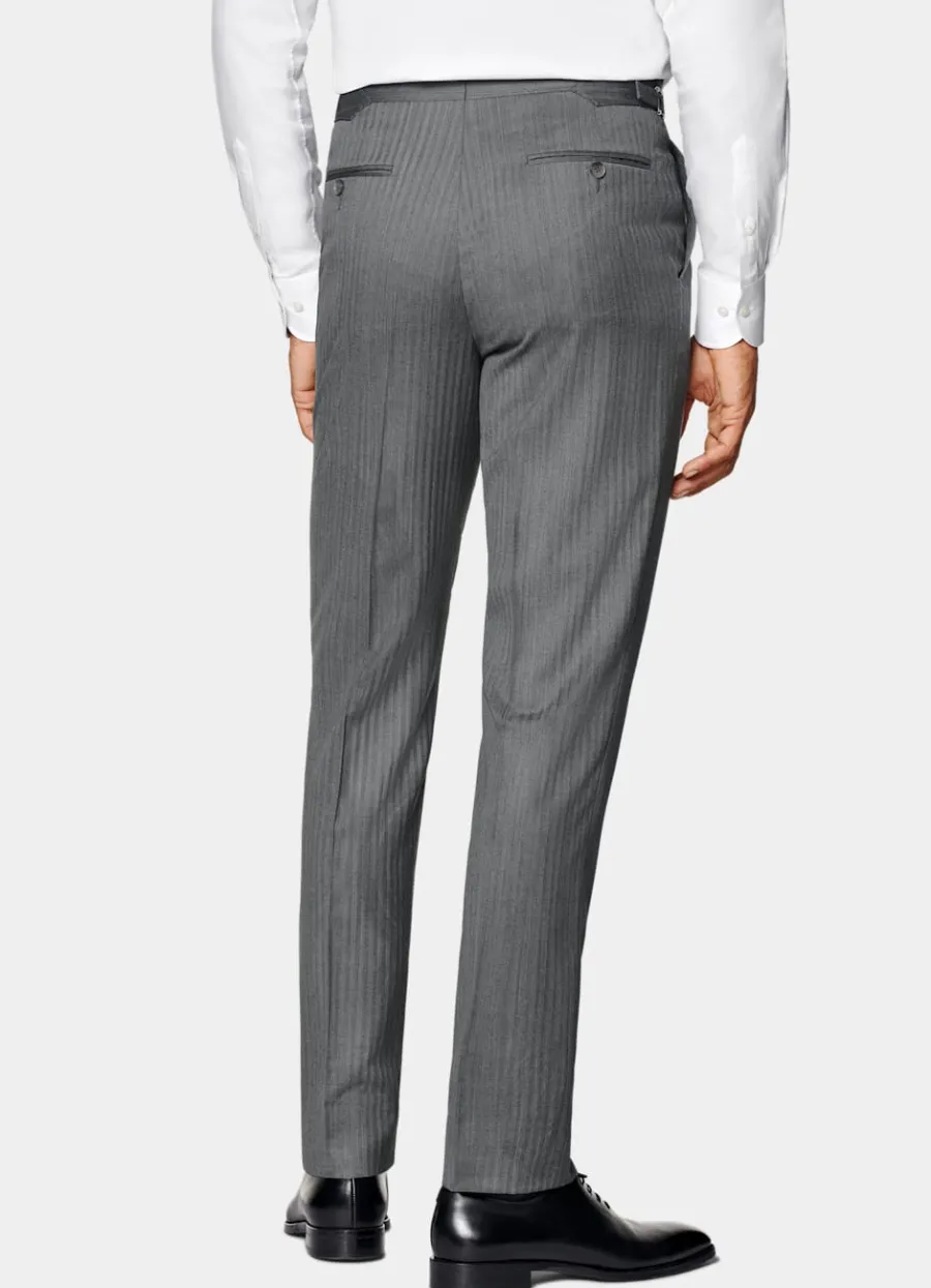 havana_anzug_mittelgrau_fischgrtmuster_tailored_fit_7.webp Store Havana Anzug mittelgrau Fischgrätmuster Tailored Fit Klassische Anzüge