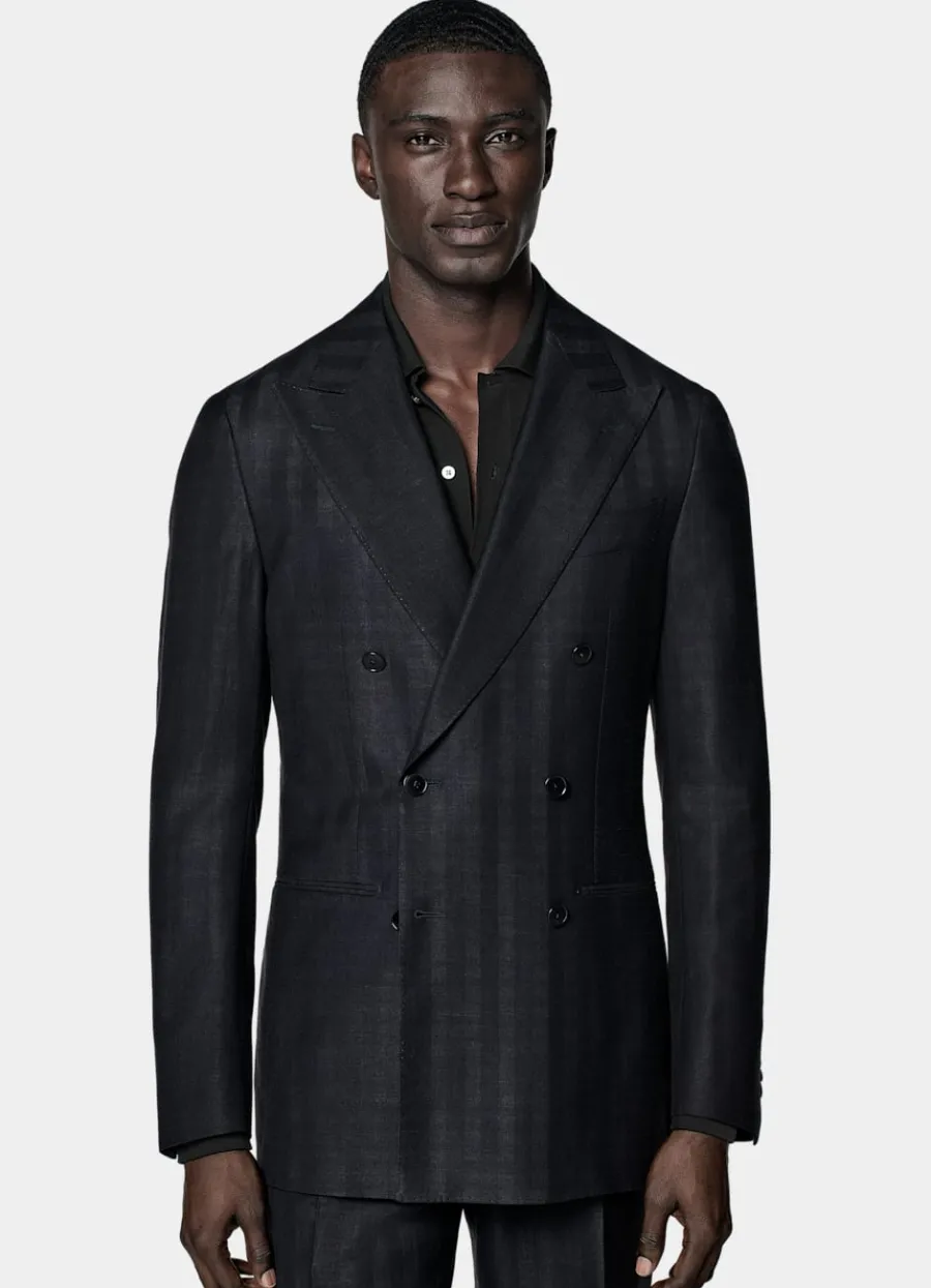 Cheap Havana Anzug Fischgrätmuster Tailored Fit Moderne Anzüge
