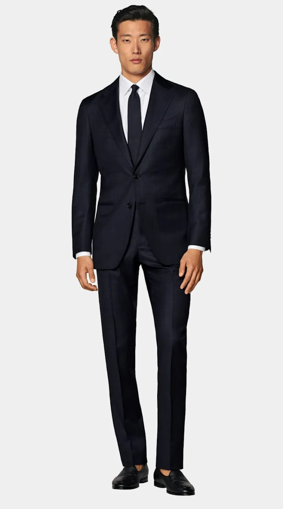Cheap Havana Anzug navy kariert Tailored Fit Klassische Anzüge