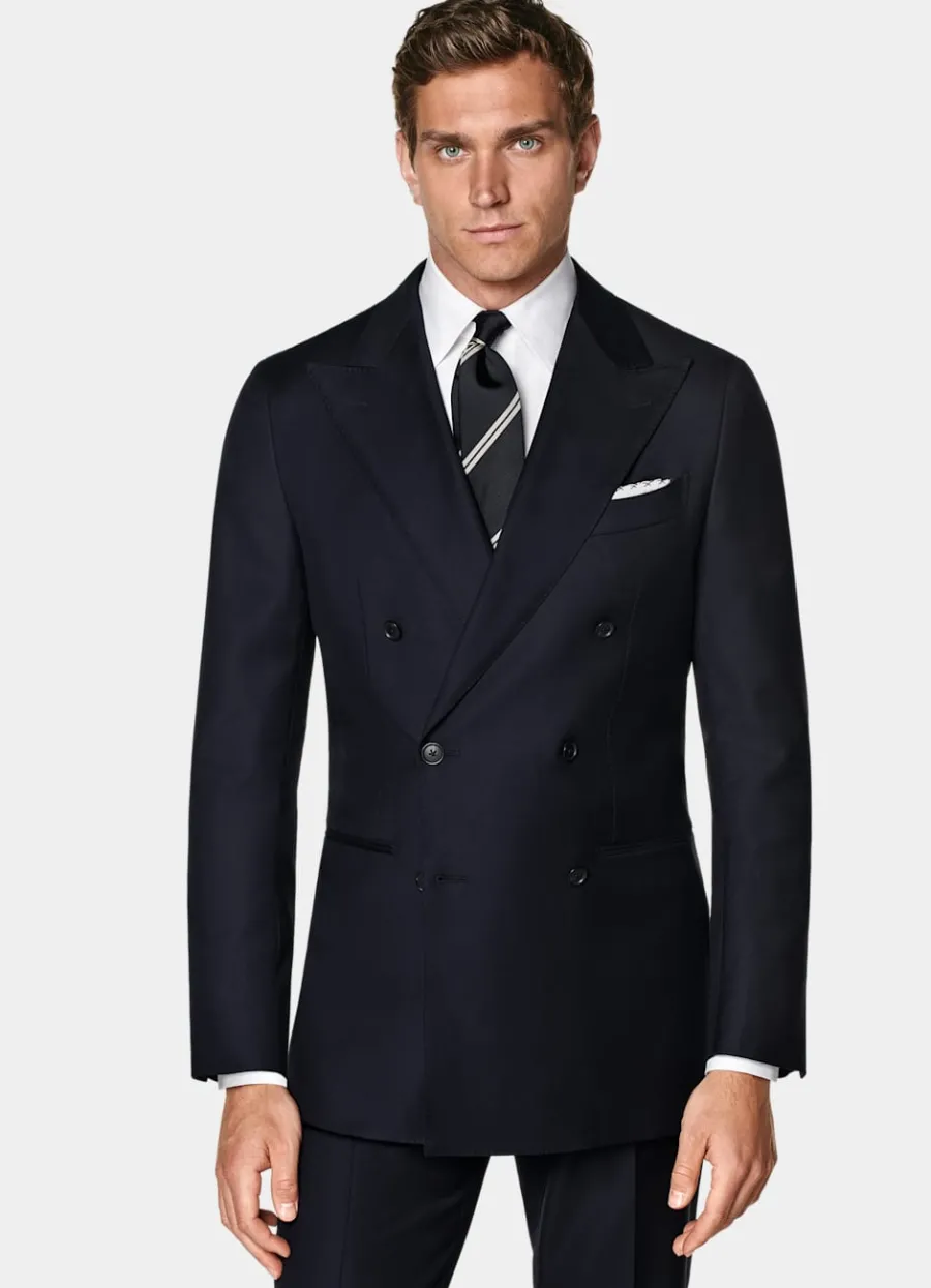 Hot Havana Anzug navy Tailored Fit Formelle Hochzeit | Hochzeitsanzüge