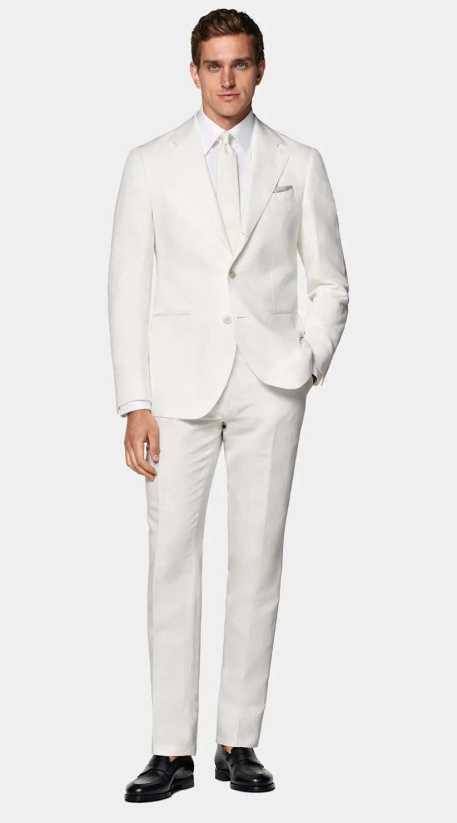 Clearance Havana Anzug off-white Tailored Fit Formelle Hochzeit | Hochzeitsanzüge
