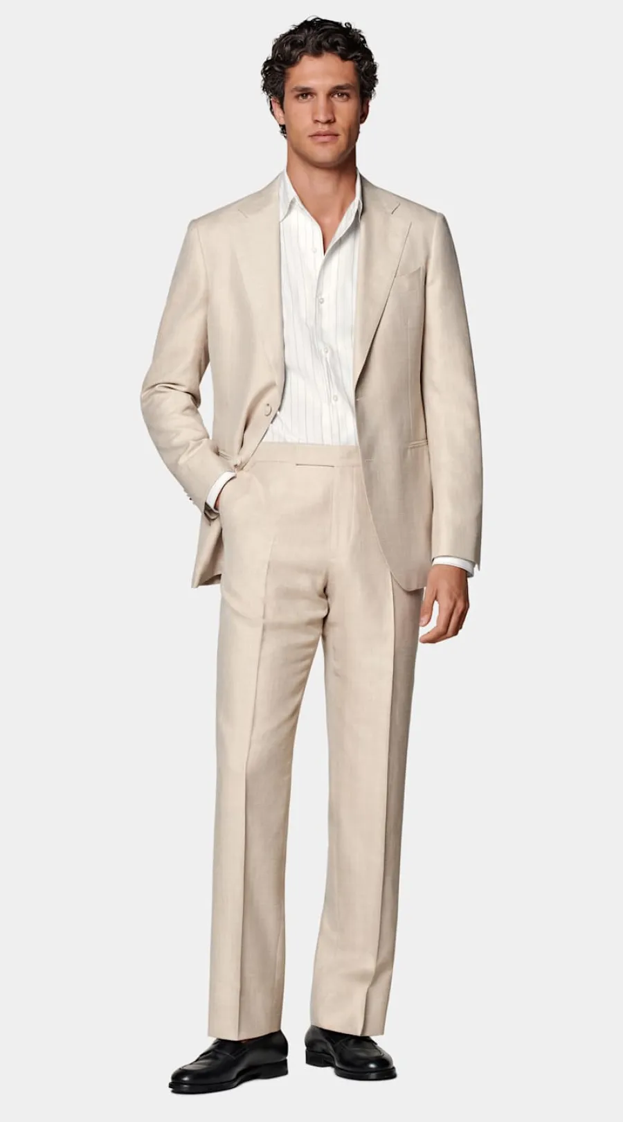 Shop Havana Anzug Fischgrätmuster Tailored Fit Formelle Hochzeit | Hochzeitsanzüge