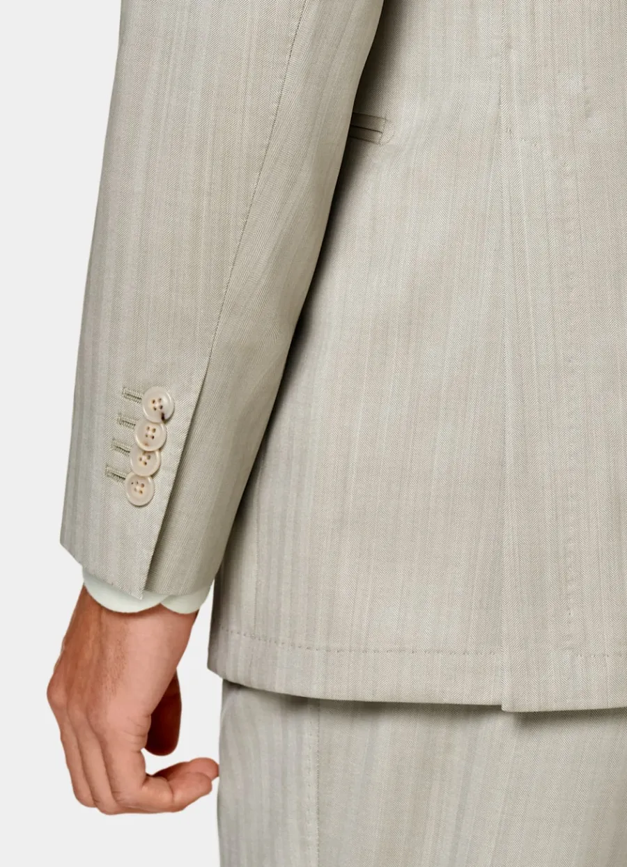 havana_anzug_sand_fischgrtmuster_tailored_fit_2-1.webp Cheap Havana Anzug sand Fischgrätmuster Tailored Fit Moderne Anzüge