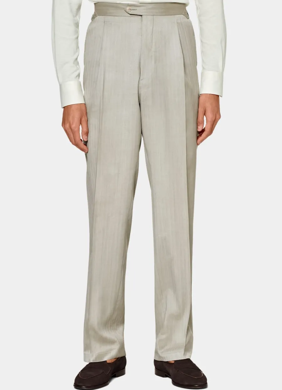 havana_anzug_sand_fischgrtmuster_tailored_fit_5-1.webp Cheap Havana Anzug sand Fischgrätmuster Tailored Fit Moderne Anzüge
