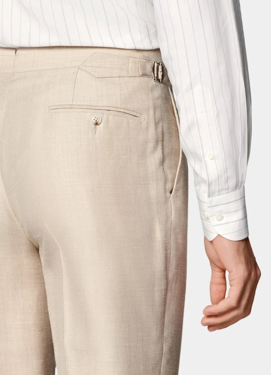 havana_anzug_sand_fischgrtmuster_tailored_fit_8-2.webp Shop Havana Anzug Fischgrätmuster Tailored Fit Formelle Hochzeit | Hochzeitsanzüge