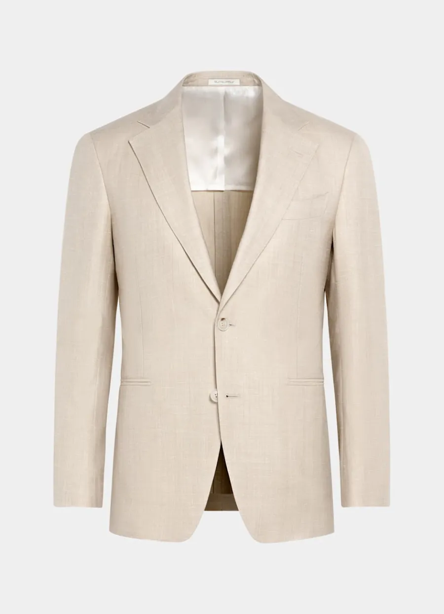 havana_anzug_sand_fischgrtmuster_tailored_fit_9-2.webp Shop Havana Anzug Fischgrätmuster Tailored Fit Formelle Hochzeit | Hochzeitsanzüge