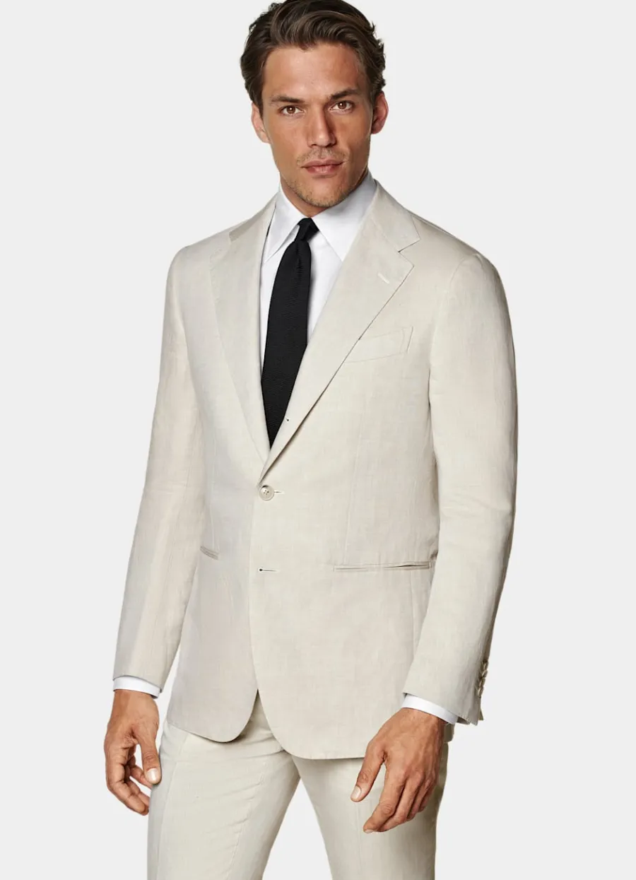Cheap Havana Anzug sand Tailored Fit Formelle Hochzeit | Hochzeitsanzüge